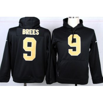 Nike New Orleans Saints #9 Drew Brees Black Hoodie