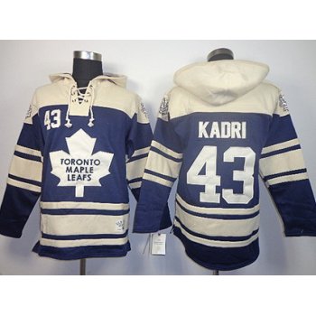 Old Time Hockey Toronto Maple Leafs #43 Nazem Kadri Navy Blue Hoodie