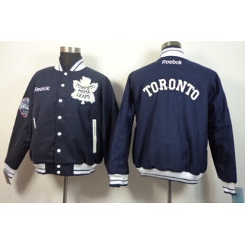 Toronto Maple Leafs Blank Navy Blue Jacket