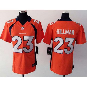 Women's Denver Broncos #23 Ronnie Hillman Orange Team Color NFL Nike Game Jersey