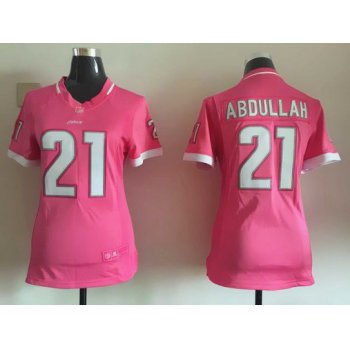 Women's Detroit Lions #21 Ameer Abdullah Pink Bubble Gum 2015 NFL Jersey