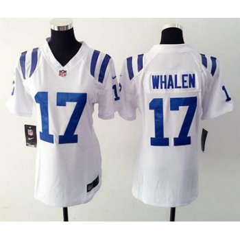 Women's Indianapolis Colts #17 Griff Whalen White Road NFL Nike Game Jersey