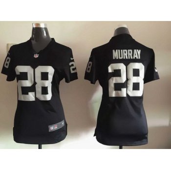 Women's Oakland Raiders #28 Latavius Murray Black Team Color NFL Nike Game Jersey