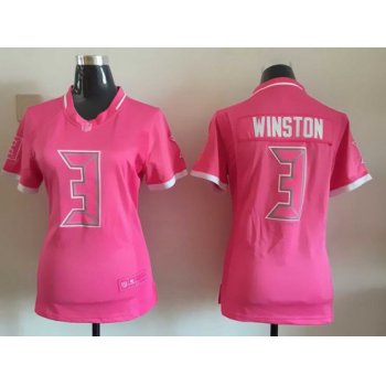 Women's Tampa Bay Buccaneers #3 Jameis Winston Pink Bubble Gum 2015 NFL Jersey