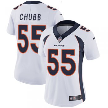 Nike Broncos #55 Bradley Chubb White Women's Stitched NFL Vapor Untouchable Limited Jersey