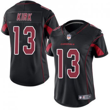 Nike Cardinals #13 Christian Kirk Black Women's Stitched NFL Limited Rush Jersey