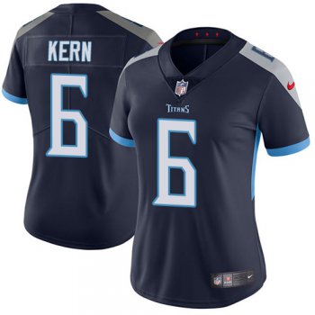 Nike Titans #6 Brett Kern Navy Blue Alternate Women's Stitched NFL Vapor Untouchable Limited Jersey