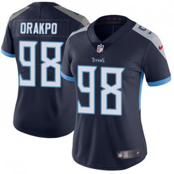 Nike Titans #98 Brian Orakpo Navy Blue Alternate Women's Stitched NFL Vapor Untouchable Limited Jersey