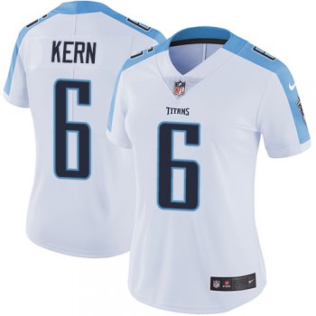 Women's Nike Tennessee Titans #6 Brett Kern White Stitched NFL Vapor Untouchable Limited Jersey