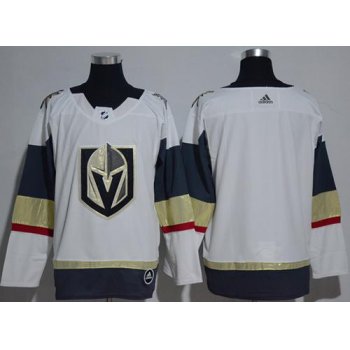 Adidas Vegas Golden Knights Blank White Road Authentic Women's Stitched NHL Jersey