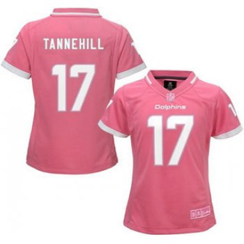 Women's Miami Dolphins #17 Ryan Tannehill Pink Bubble Gum 2015 NFL Jersey