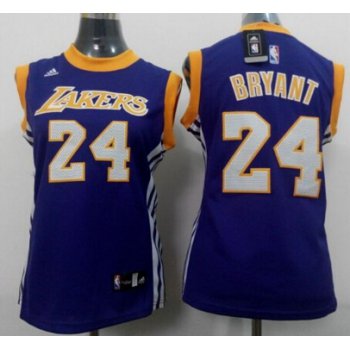 Los Angeles Lakers #24 Kobe Bryant 2014 New Purple Womens Jersey