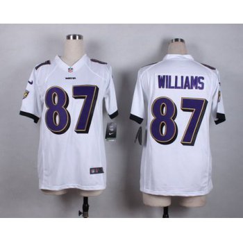 Women's Baltimore Ravens #87 Maxx Williams 2013 Nike White Game Jersey
