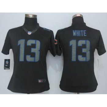 Women's Chicago Bears #13 Kevin White Nike Black Impact Limited Jersey