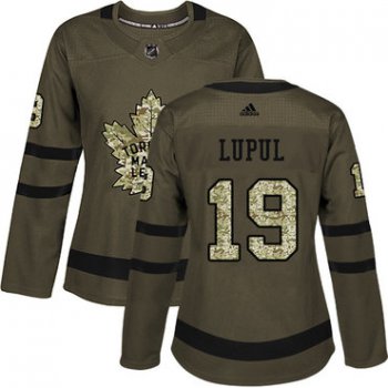 Adidas Toronto Maple Leafs #19 Joffrey Lupul Green Salute to Service Women's Stitched NHL Jersey