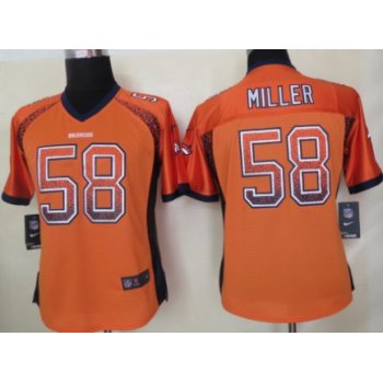 Nike Denver Broncos #58 Von Miller Drift Fashion Orange Womens Jersey