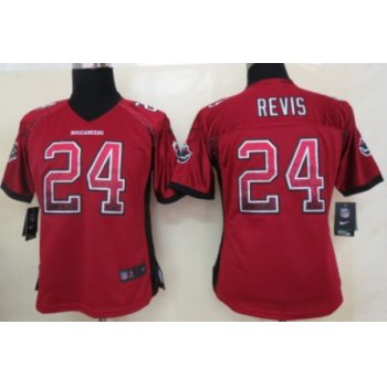 Nike Tampa Bay Buccaneers #24 Darrelle Revis Drift Fashion Red Womens Jersey
