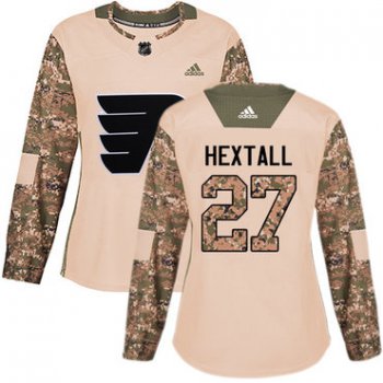 Adidas Philadelphia Flyers #27 Ron Hextall Camo Authentic 2017 Veterans Day Women's Stitched NHL Jersey