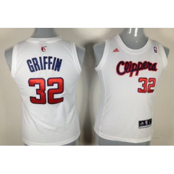 Los Angeles Clippers #32 Blake Griffin White Womens Jersey