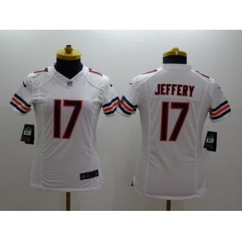 Nike Chicago Bears #17 Alshon Jeffery White Limited Womens Jersey