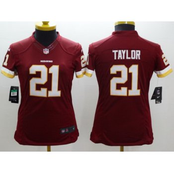 Nike Washington Redskins #21 Sean Taylor Red Limited Womens Jersey