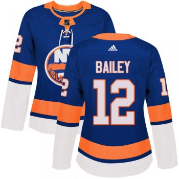 Adidas New York Islanders #12 Josh Bailey Royal Blue Home Authentic Women's Stitched NHL Jersey