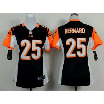 Nike Cincinnati Bengals #25 Giovani Bernard Black Game Womens Jersey