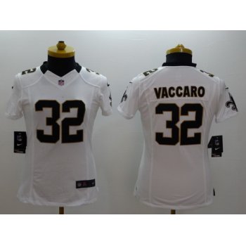 Nike New Orleans Saints #32 Kenny Vaccaro White Limited Womens Jersey