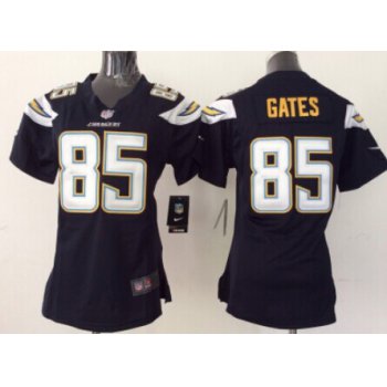 Nike San Diego Chargers #85 Antonio Gates 2013 Navy Blue Game Womens Jersey