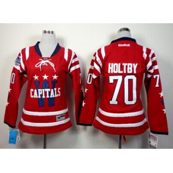 Washington Capitals #70 Braden Holtby 2015 Winter Classic Red Womens Jersey