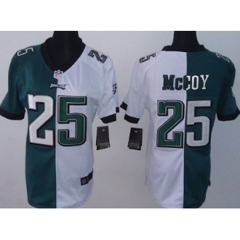 Nike Philadelphia Eagles #25 LeSean McCoy Dark Green/White Two Tone Womens Jersey