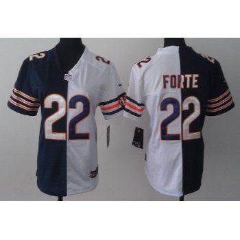 Nike Chicago Bears #22 Matt Forte Blue/White Two Tone Womens Jersey