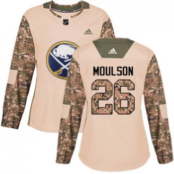 Adidas Buffalo Sabres #26 Matt Moulson Camo Authentic 2017 Veterans Day Women's Stitched NHL Jersey