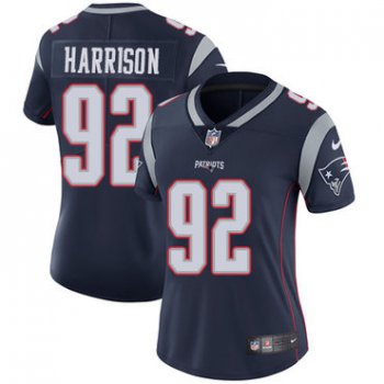Nike New England Patriots #92 James Harrison Navy Blue Team Color Women's Stitched NFL Vapor Untouchable Limited Jersey