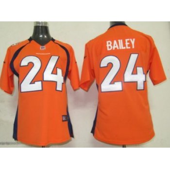 Nike Denver Broncos #24 Champ Bailey Orange Game Womens Jersey