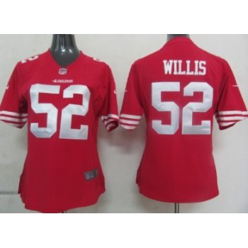 Nike San Francisco 49ers #52 Patrick Willis Red Game Womens Jersey