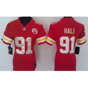 Nike Kansas City Chiefs #91 Tamba Hali Red Game Womens Jersey
