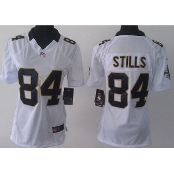 Nike New Orleans Saints #84 Kenny Stills White Limited Womens Jersey