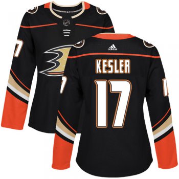 Adidas Anaheim Ducks #17 Ryan Kesler Black Home Authentic Women's Stitched NHL Jersey