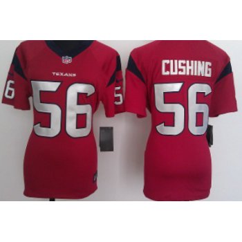 Nike Houston Texans #56 Brian Cushing Red Game Womens Jersey