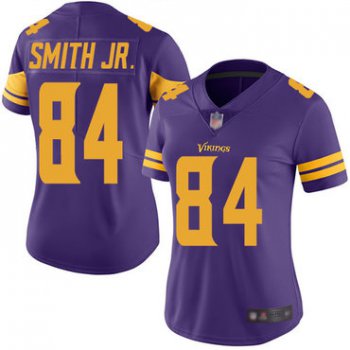 Vikings #84 Irv Smith Jr. Purple Women's Stitched Football Limited Rush Jersey