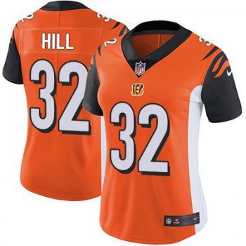 Women's Nike Cincinnati Bengals #32 Jeremy Hill Orange Alternate Stitched NFL Vapor Untouchable Limited Jersey