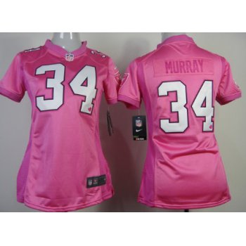 Nike Oakland Raiders #34 Latavius Murray Pink Love Womens Jersey