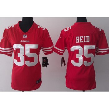 Nike San Francisco 49ers #35 Eric Reid Red Game Womens Jersey
