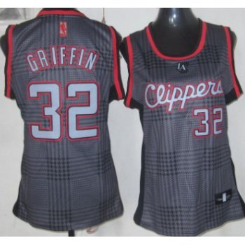 Los Angeles Clippers #32 Blake Griffin Black Rhythm Fashion Womens Jersey