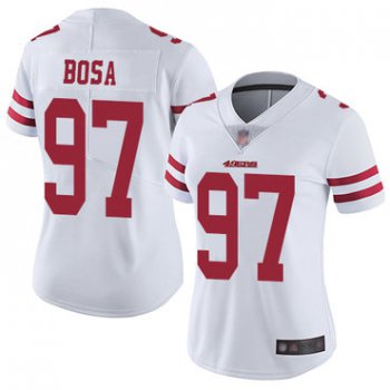 49ers #97 Nick Bosa White Women's Stitched Football Vapor Untouchable Limited Jersey