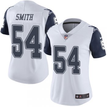 Cowboys #54 Jaylon Smith White Women's Stitched Football Limited Rush Jersey