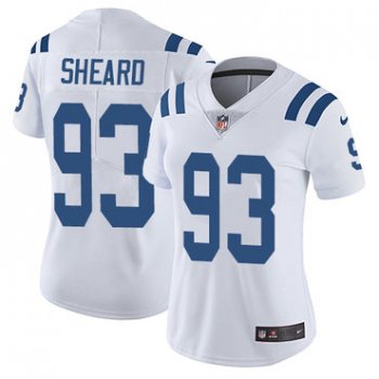 Women's Nike Indianapolis Colts #93 Jabaal Sheard White Stitched NFL Vapor Untouchable Limited Jersey