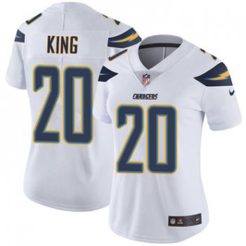 Women's Nike Los Angeles Chargers #20 Desmond King White Stitched NFL Vapor Untouchable Limited Jersey
