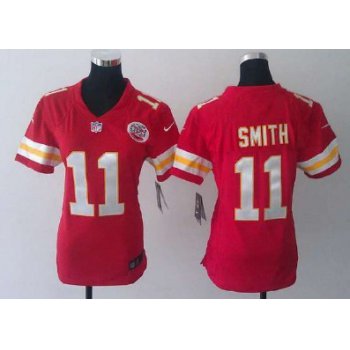 Nike Kansas City Chiefs #11 Alex Smith Red Game Womens Jersey